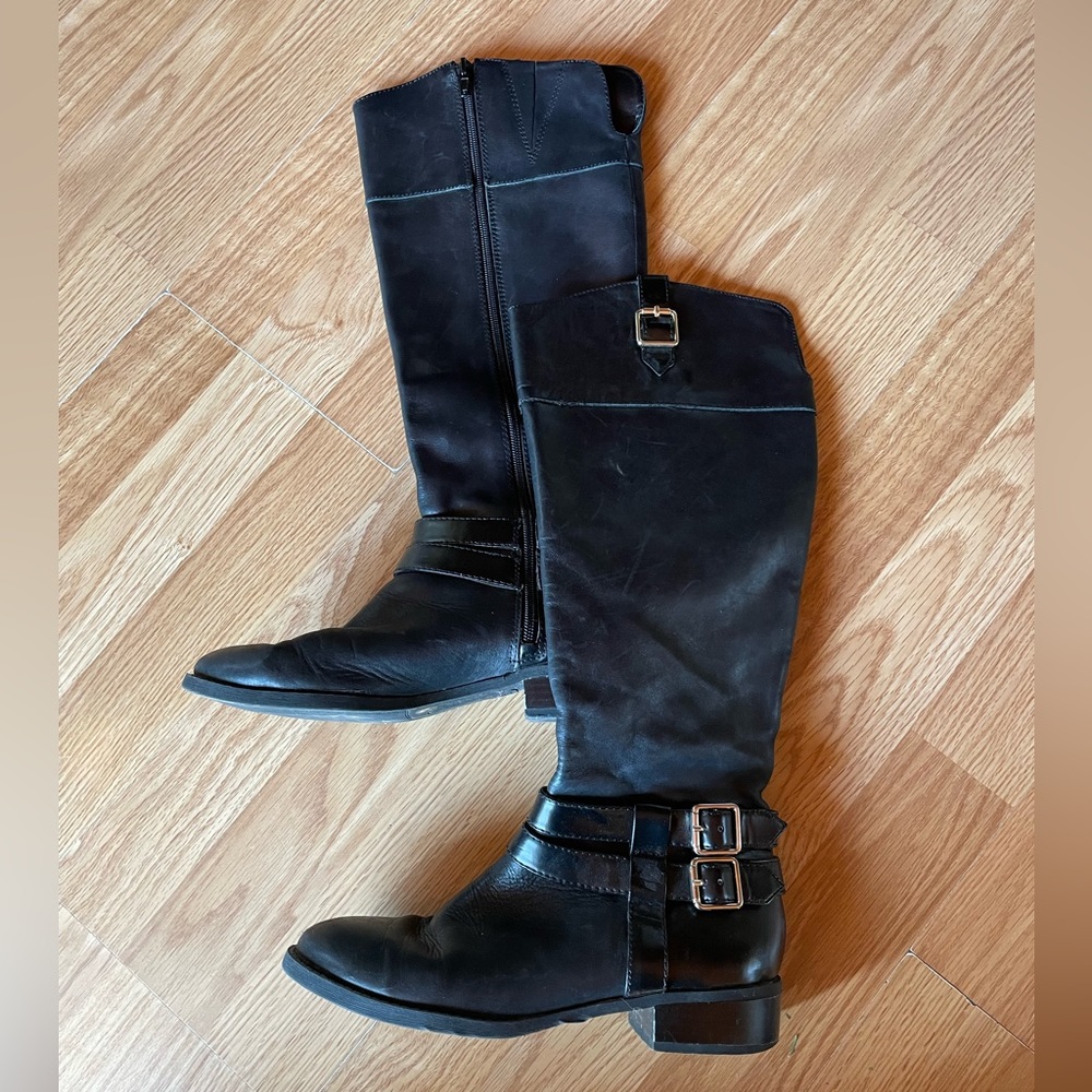 Leather boots